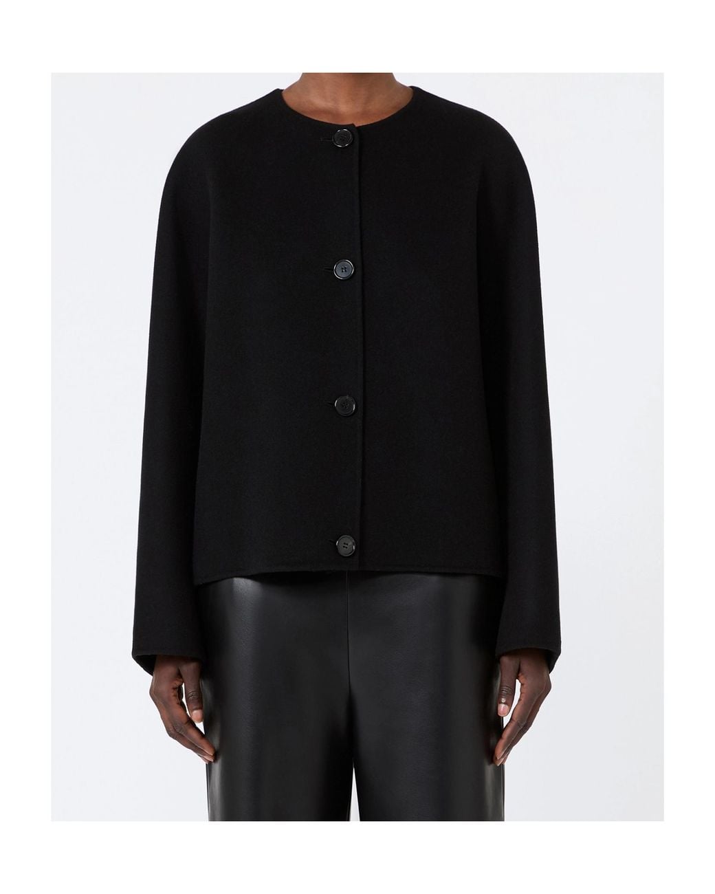 Max Mara Blue 'S Kate Scarf Detailed Jacket