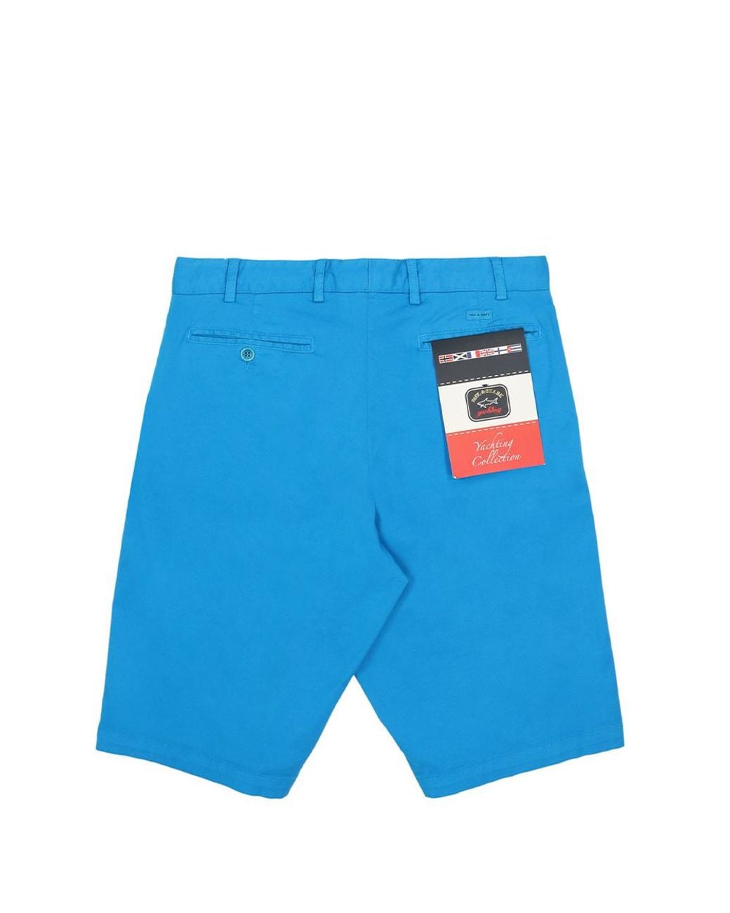 Paul & Shark Blue Logo Shorts for men