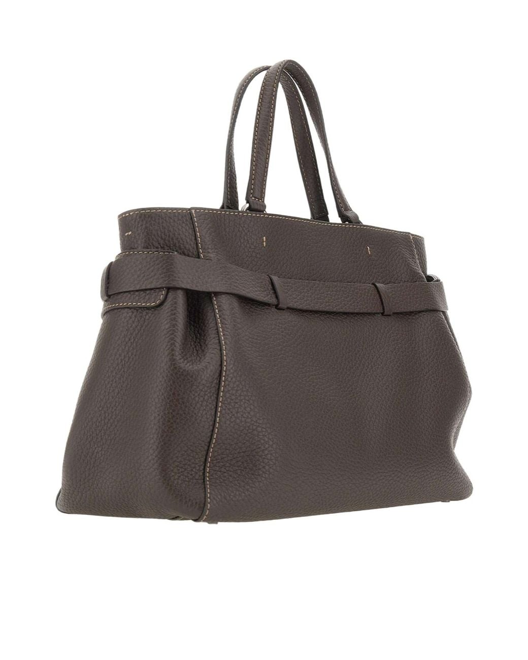 Gianni Chiarini Brown Miranda Belted Tote Bag