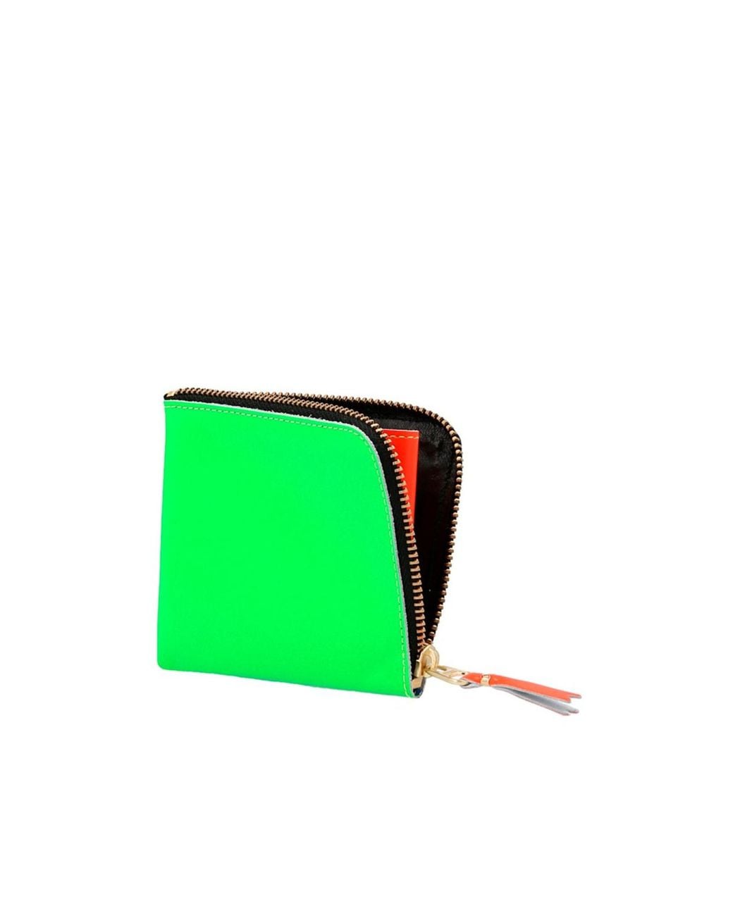 Comme des Garçons Green Zipper Wallet for men
