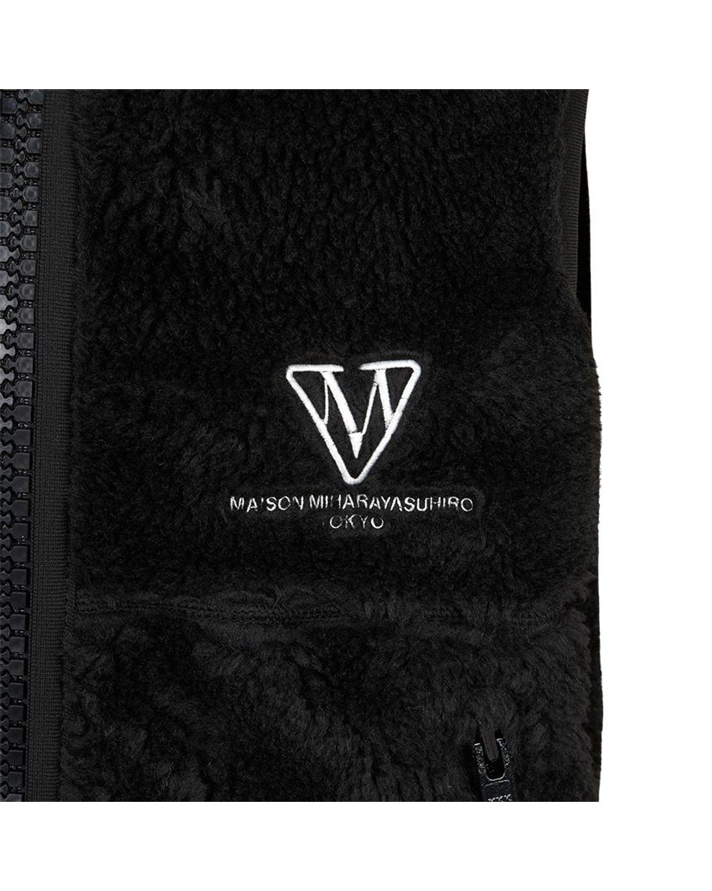 Maison Mihara Yasuhiro Black Zipper Vest for men