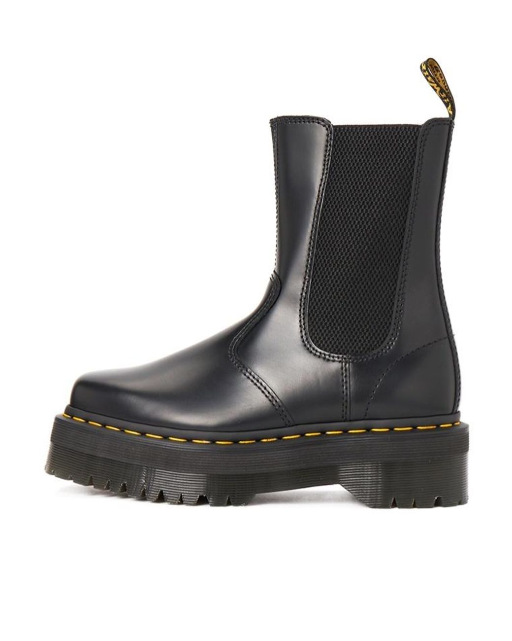 Dr. Martens Black 2976 Platform Leather Chelsea Boots