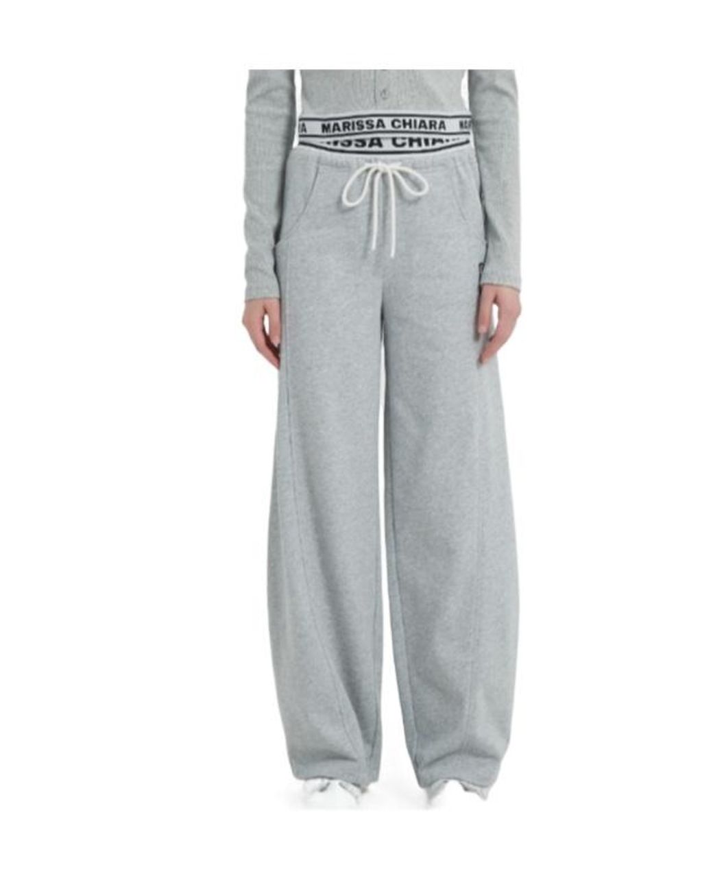 Marissa Chiara Gray Drawstring Sweatpants