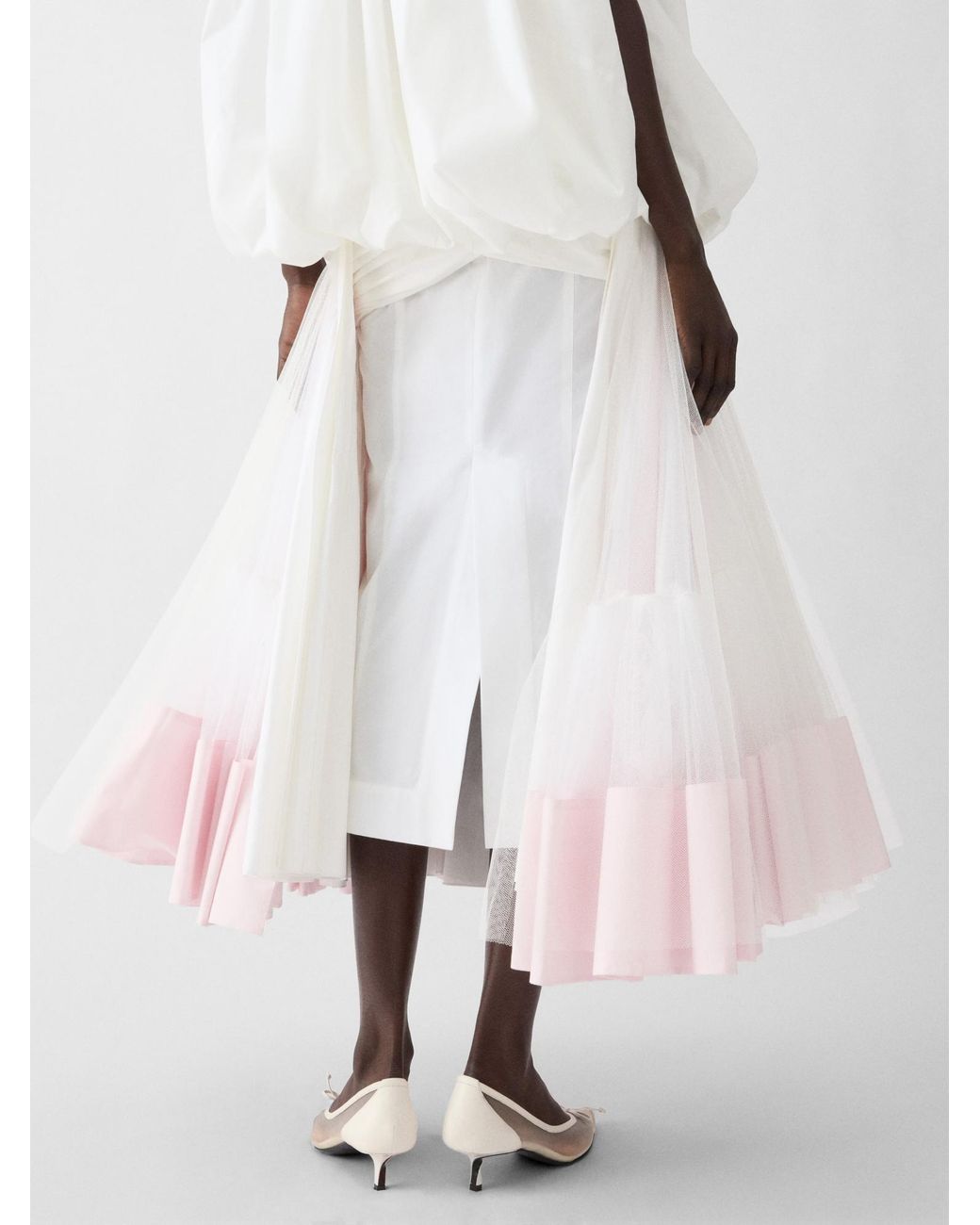 Jacquemus Pink La Jupe Mireio Layered Skirt