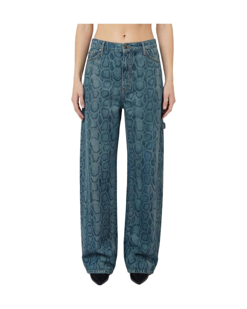 Liu Jo Blue X Elodie Logo Patch Jeans