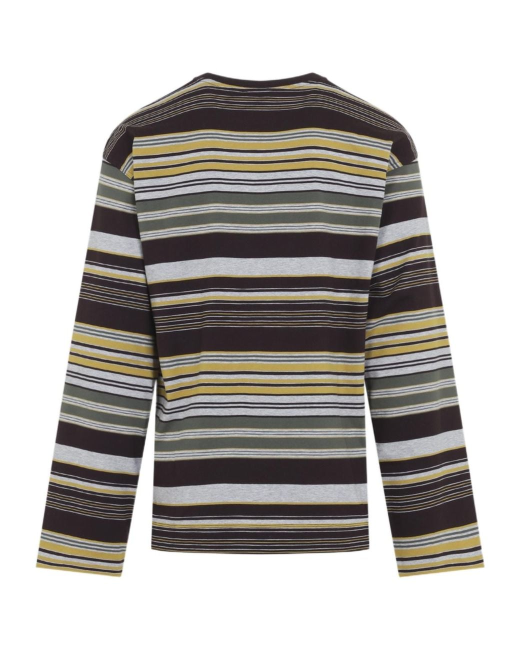 Dries Van Noten Black Striped Long Sleeved T-Shirt for men