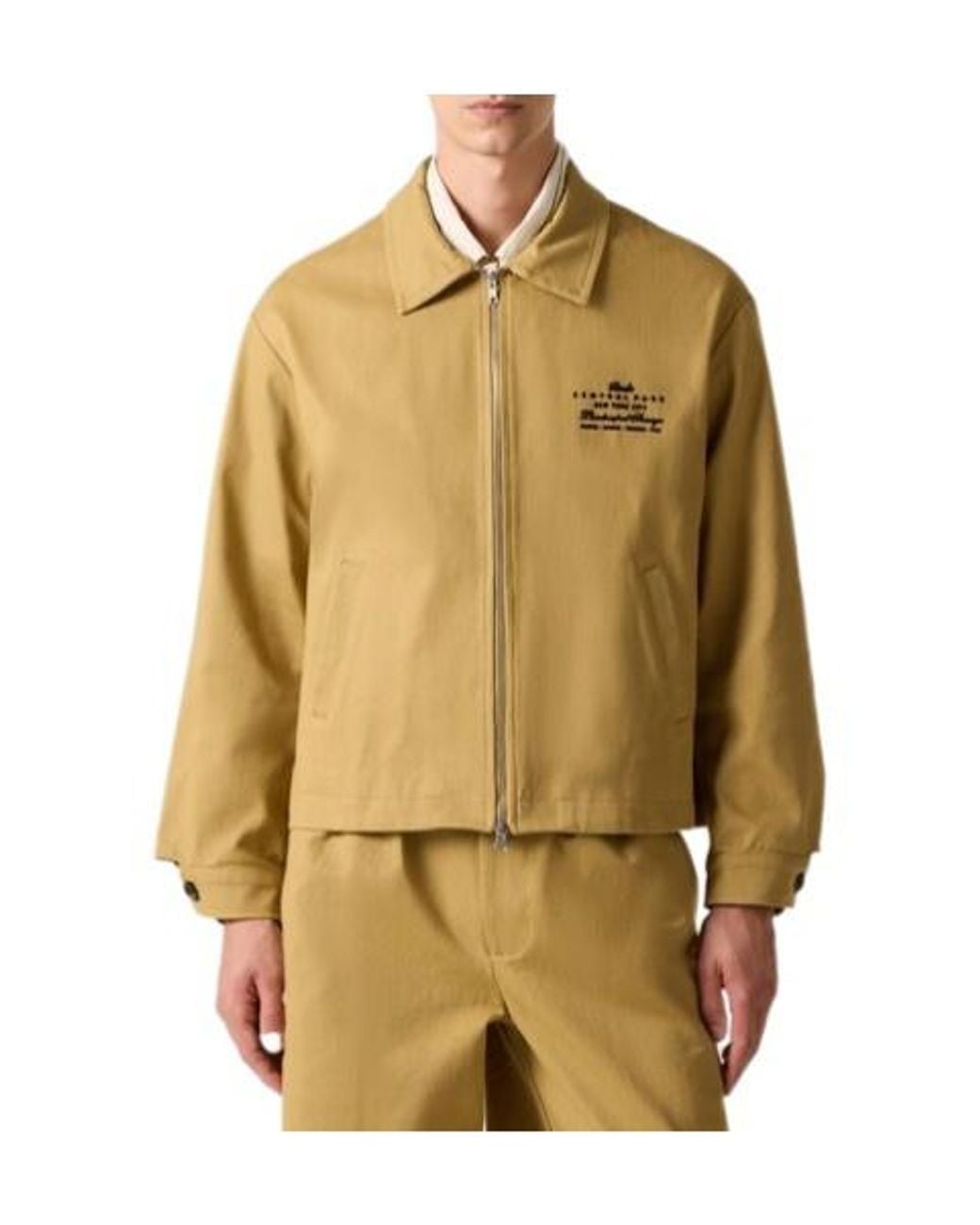 Bode Natural Central Park Cotton Blouson Jacket for men