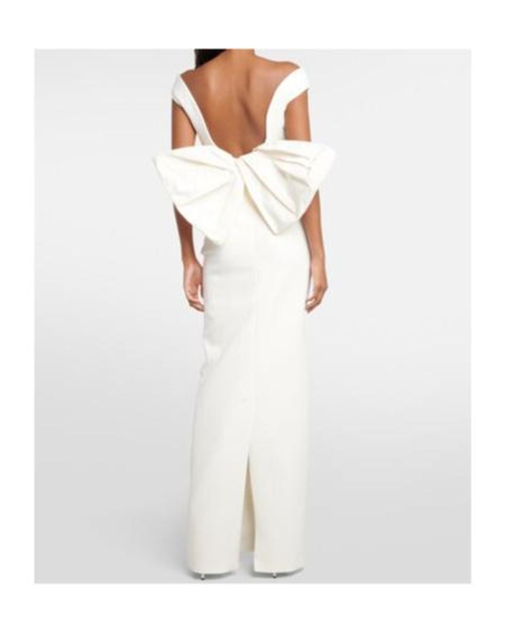 Safiyaa White Bridal Damona Embellished Gown