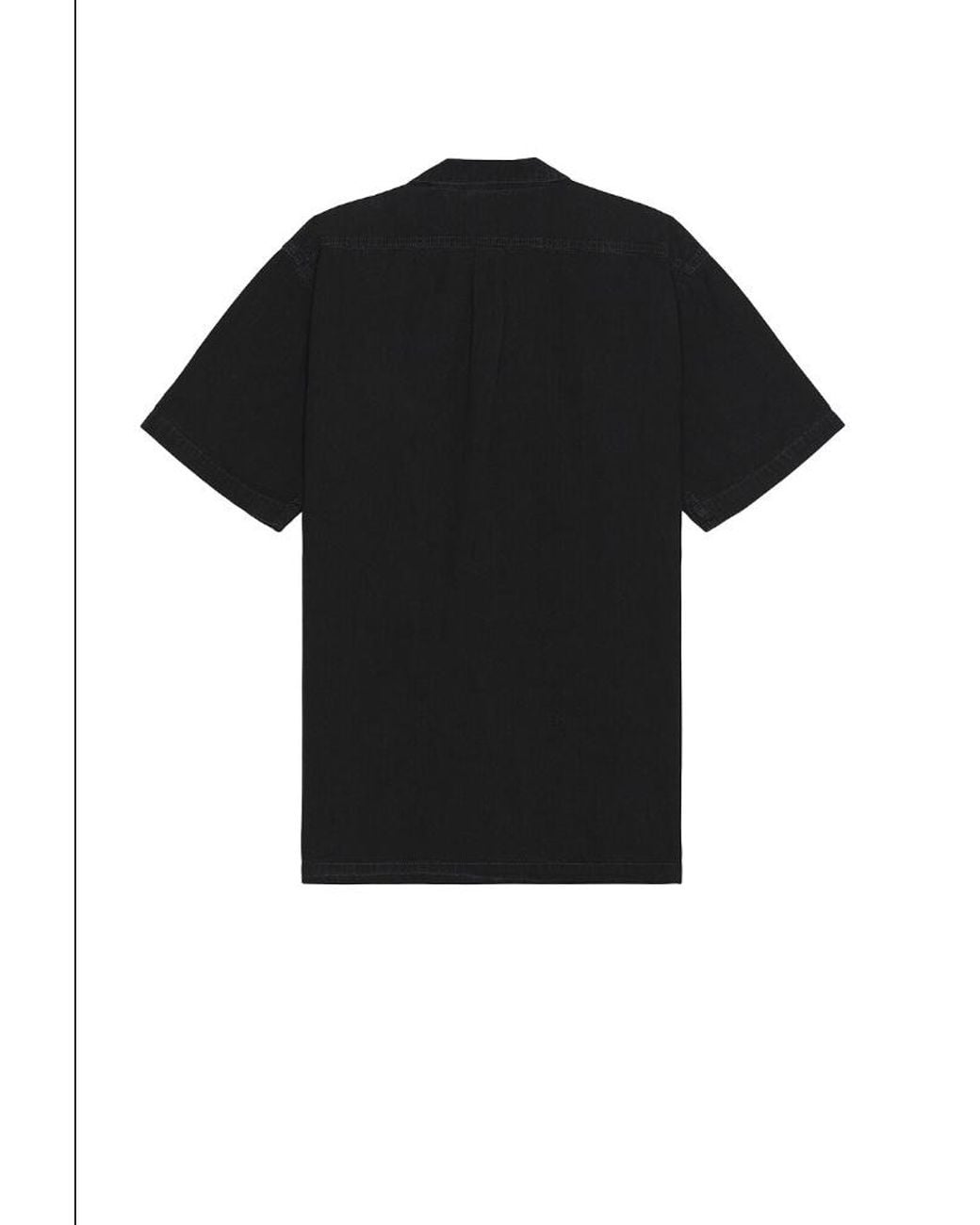 Givenchy Black Collared Short-Sleeve Shirt for men