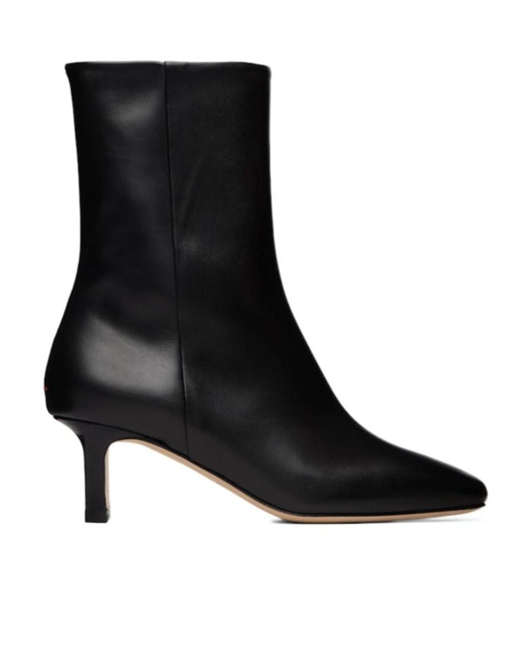 Aeyde Black Square-Toe Ankle Boots
