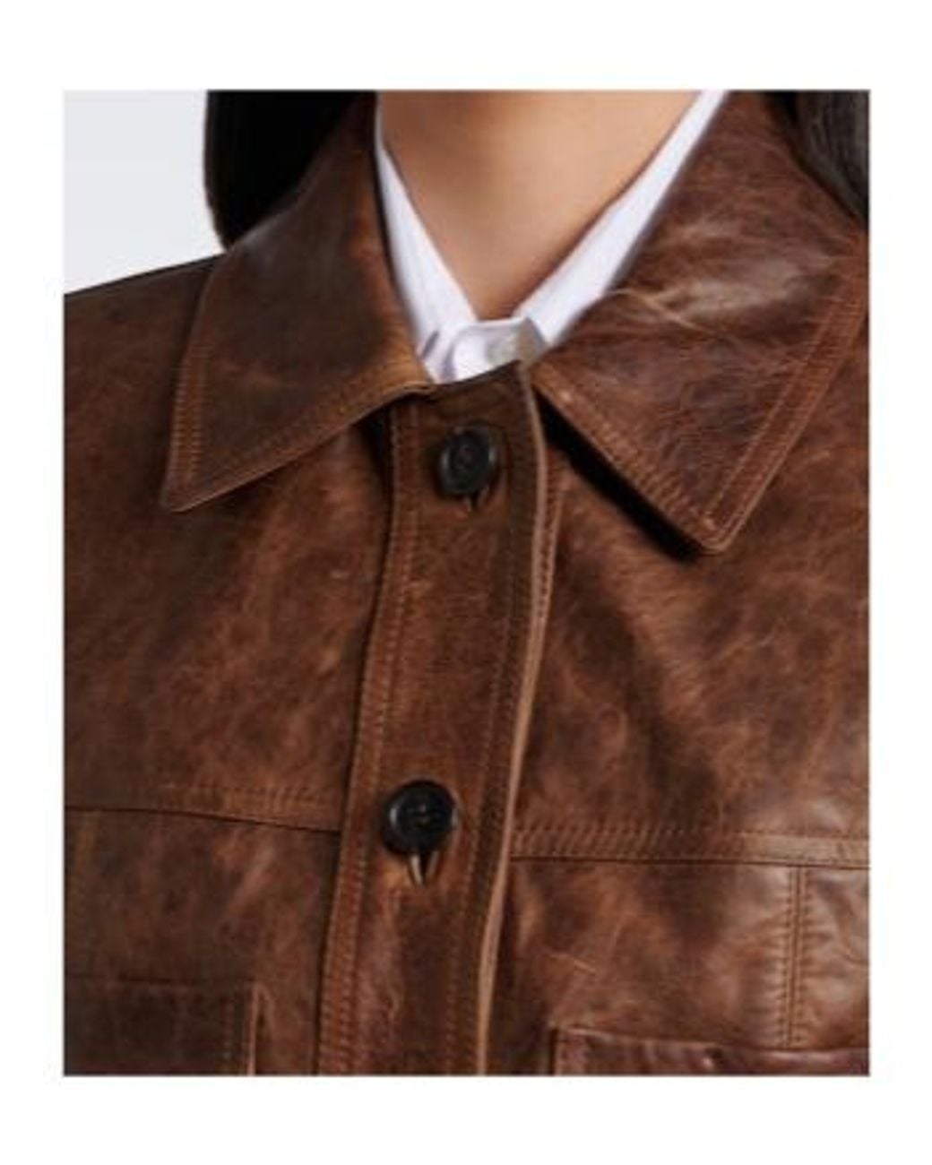 Nili Lotan Brown Susannah Leather Jacket