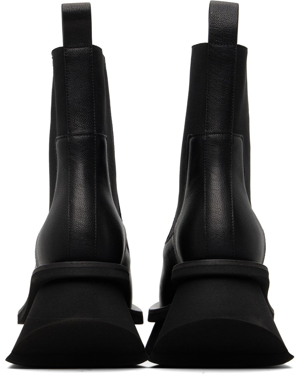 Rick Owens Black Chelsea Boots With Pull Tab for men