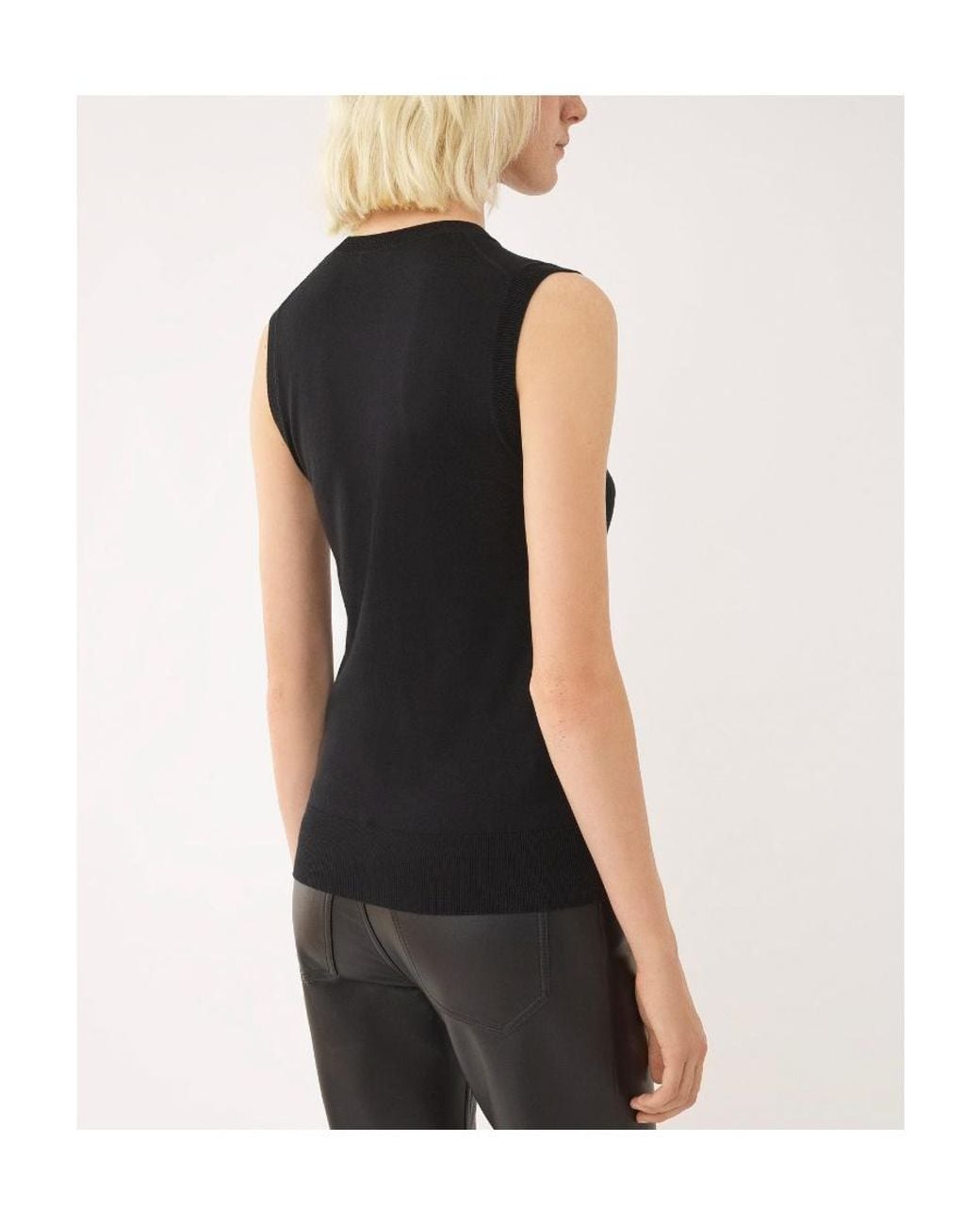 Chloé Black Chloé Sleeveless Knitted Top