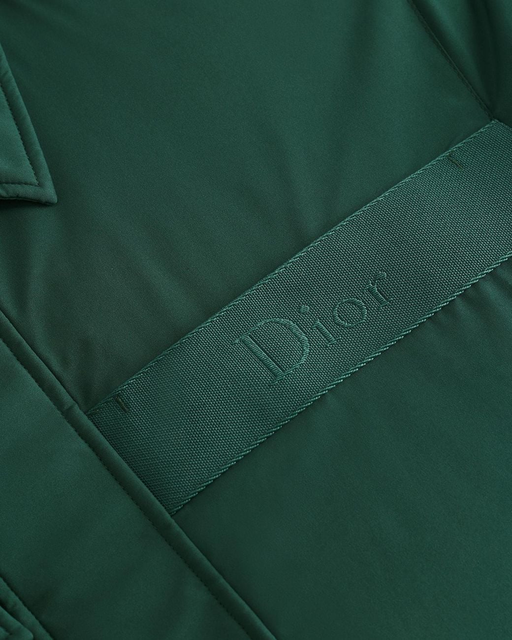 Dior Green Lightweight Jacket With Spread Collar for men