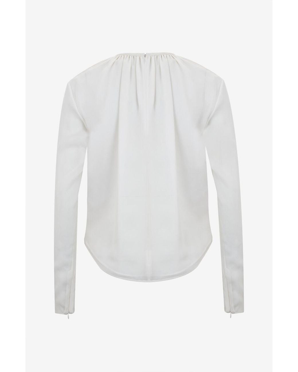 Giambattista Valli White Floral Print Shirt