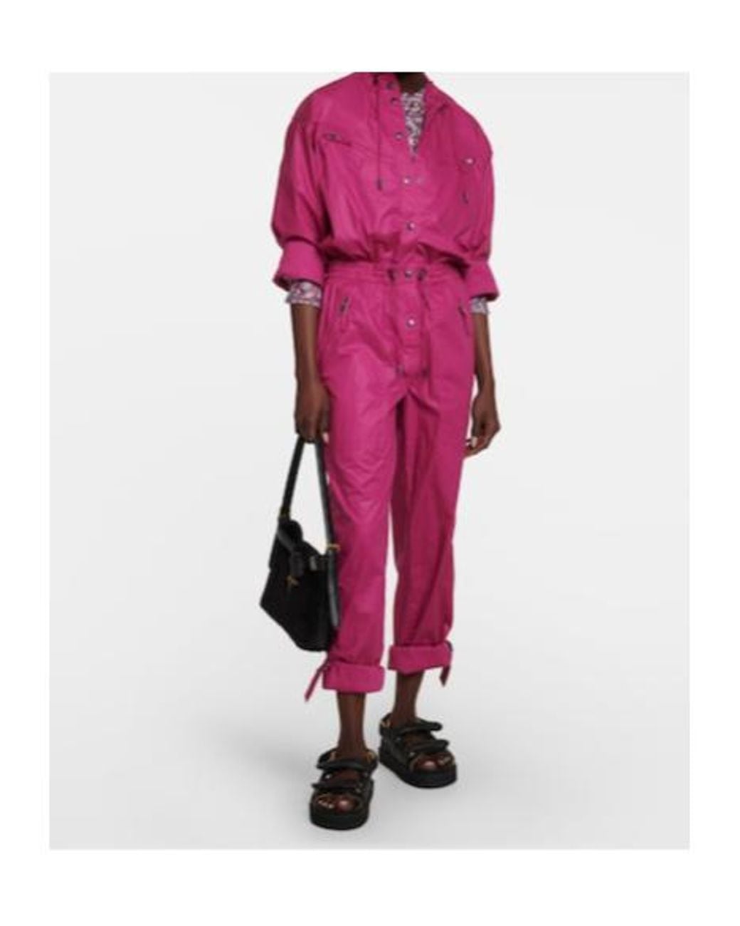 Isabel Marant Pink Franca Cotton Jumpsuit