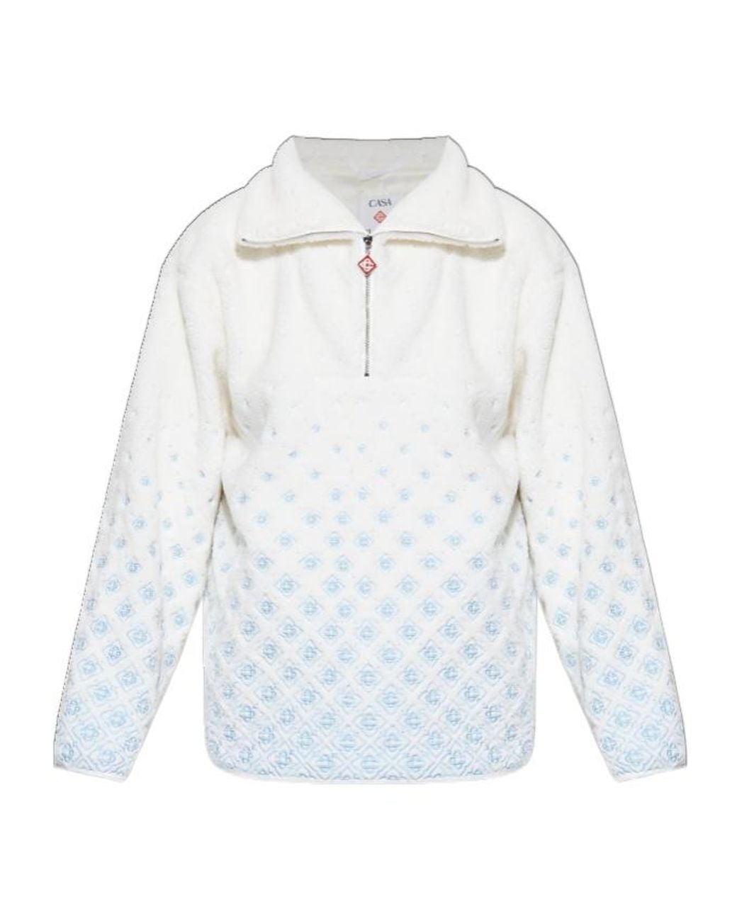 Casablanca Blue Alphabet Hoodie for men