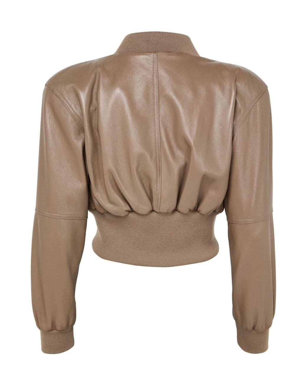 Chloé Natural Zip-Up Leather Jacket