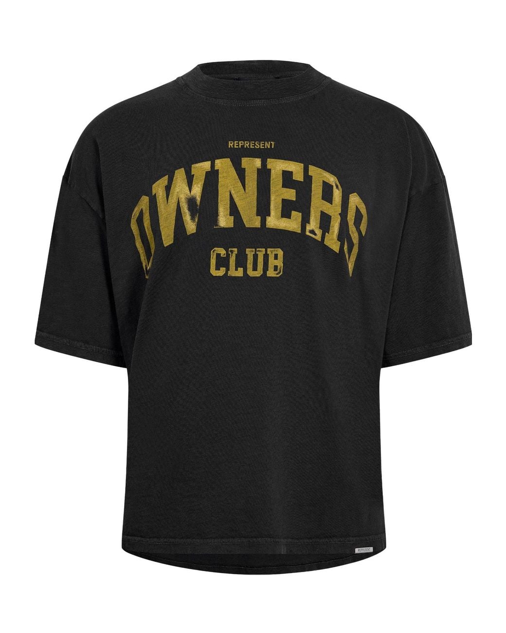 Represent Black Oversized T-Shirt for men