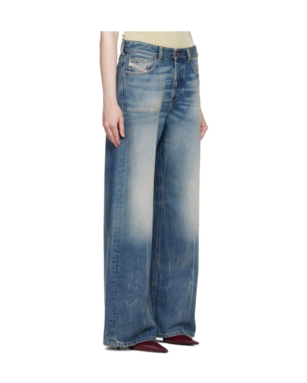 DIESEL Blue 1996 D-Sire Wide-Leg Jeans