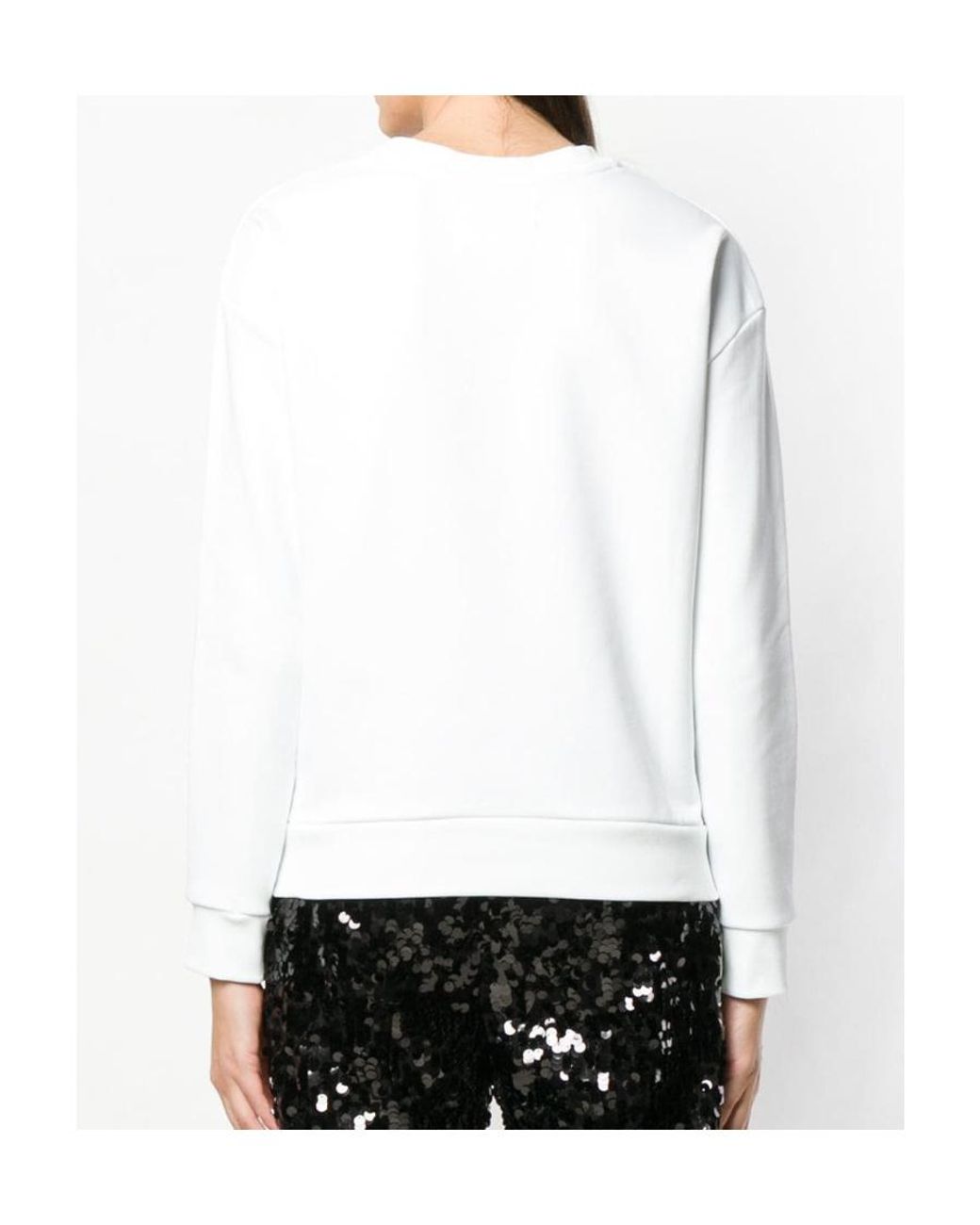 Iceberg White Embroidered Logo Sweatshirt