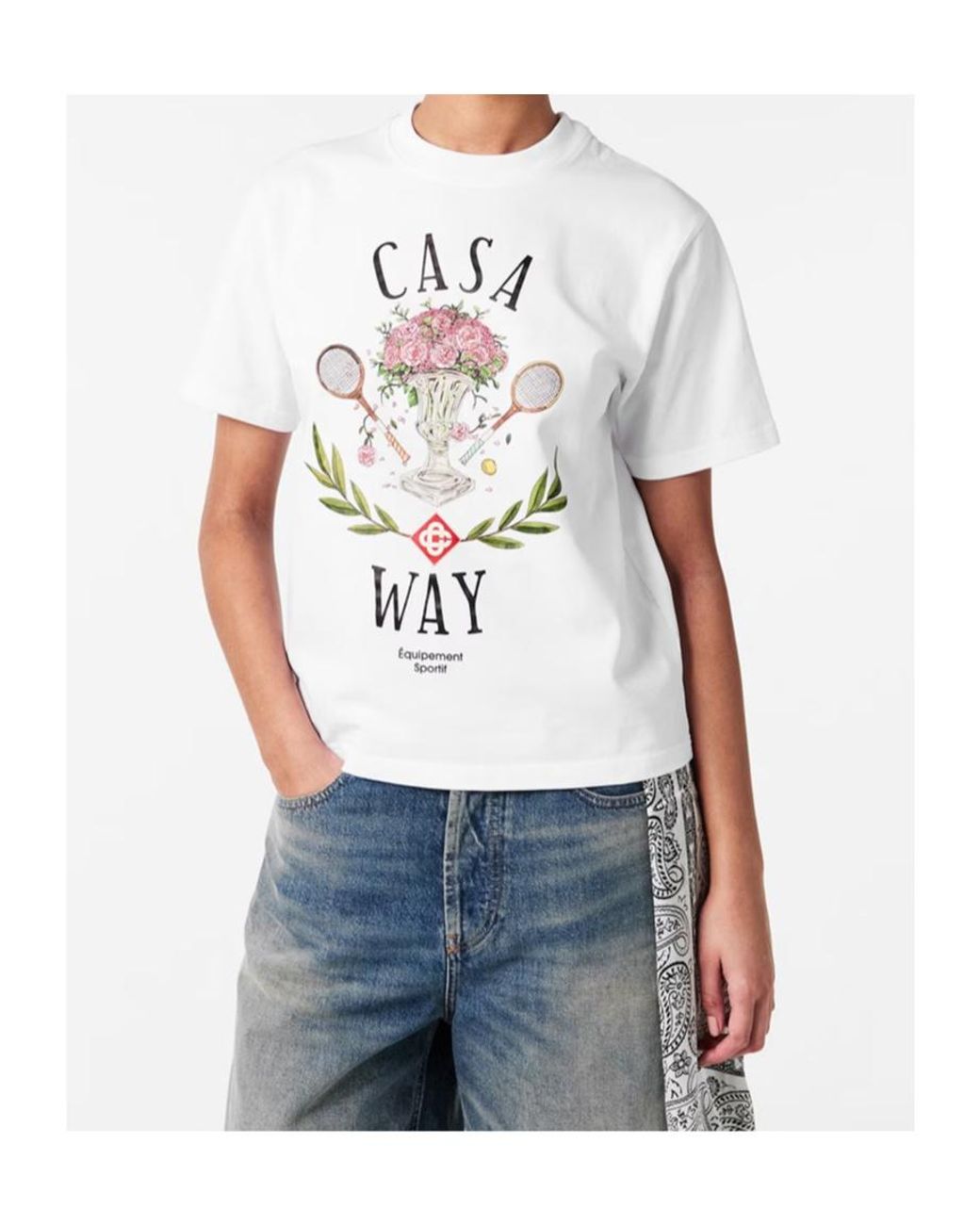 Casablanca White Casa Way T-Shirt