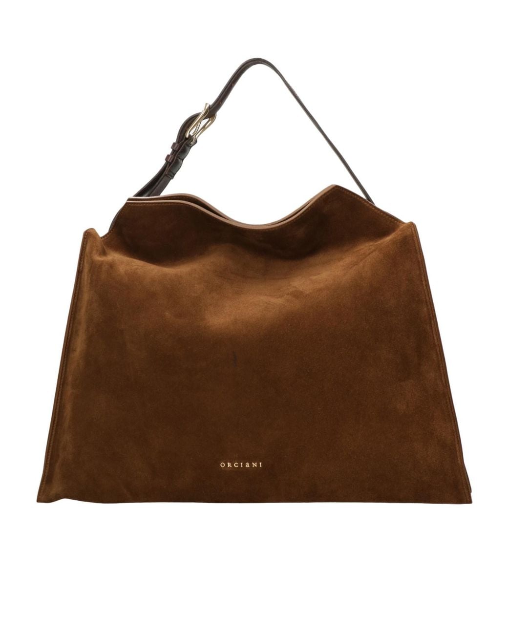 Orciani Brown Top-Handle Shoulder Bag