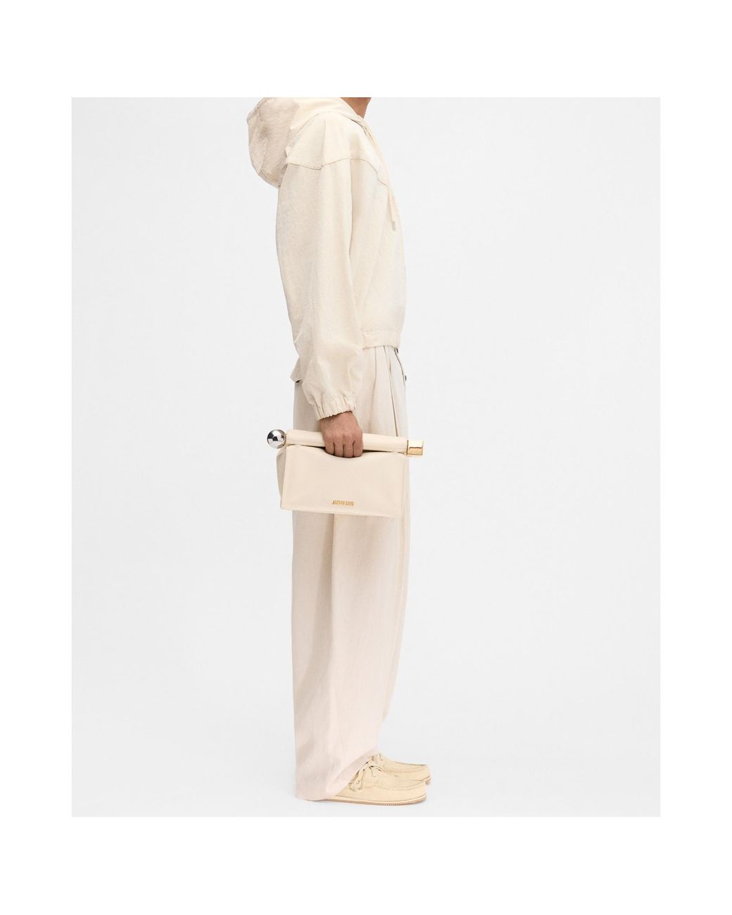 Jacquemus Natural Hooded Zip-Up Jacket for men