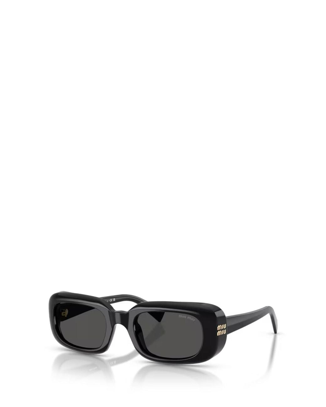Miu Miu White Eyewear Rectangle-Frame Sunglasses