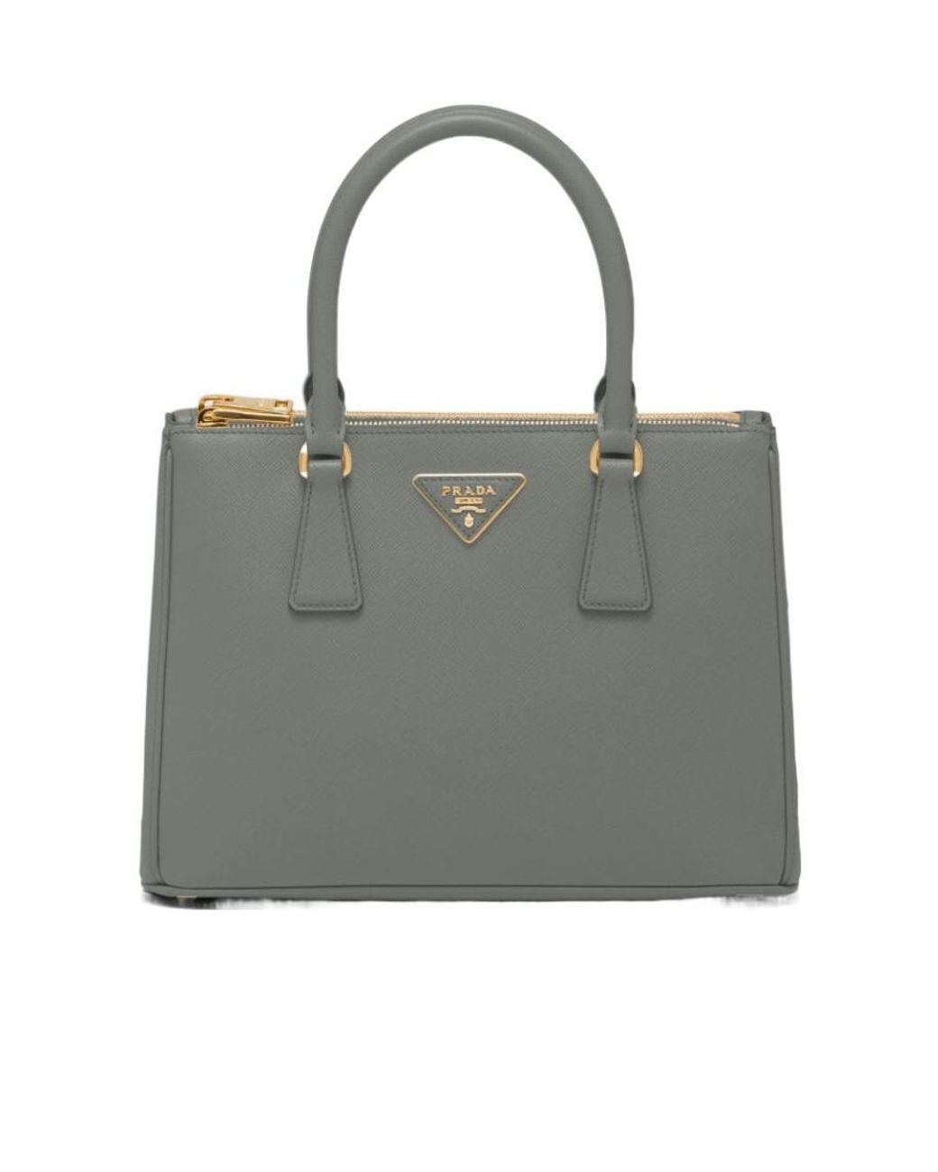 Prada Gray Galleria Medium Saffiano Leather Bag
