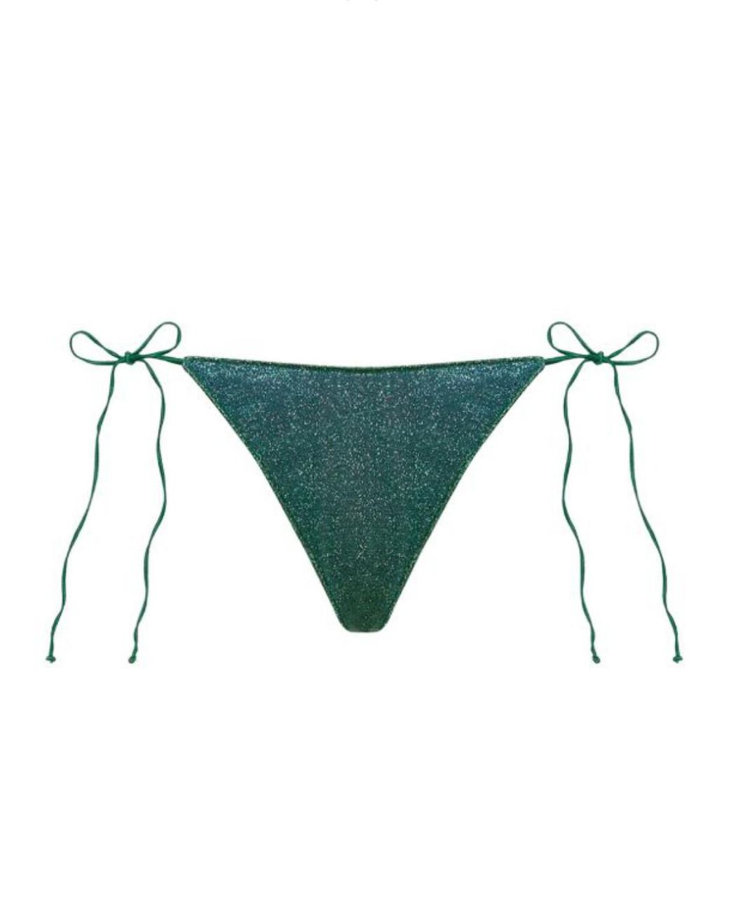 Oseree White Oséree Two-Toned Glitter Lumiere Bikini