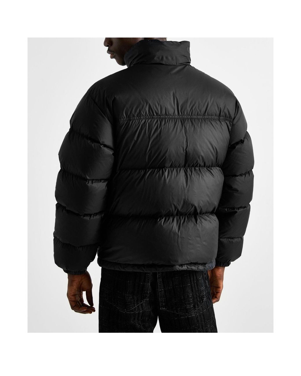 Burberry Black Stand Collar Puffer Jacket for men