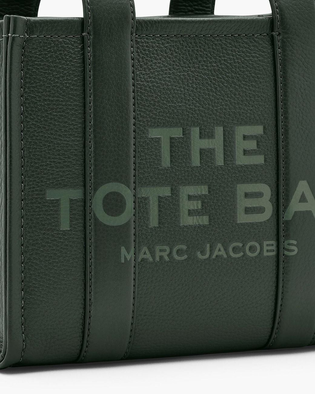 Marc Jacobs Green The Small Logo Detailed Tote Bag