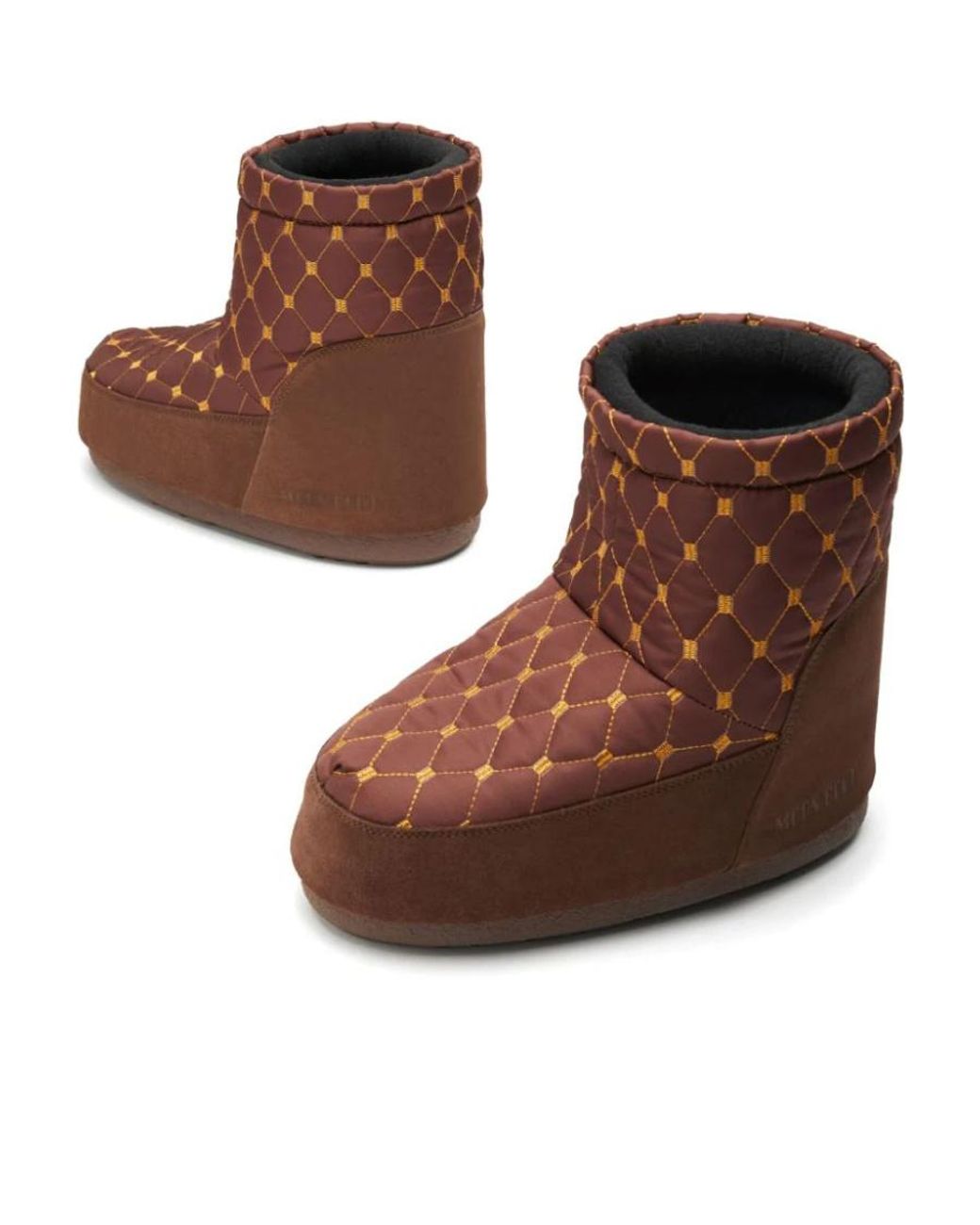 Moon Boot Brown Icon Low Quilted Slip-On Boots
