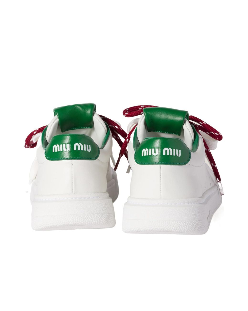 Miu Miu Multicolor Round-Toe Lace-Up Sneakers