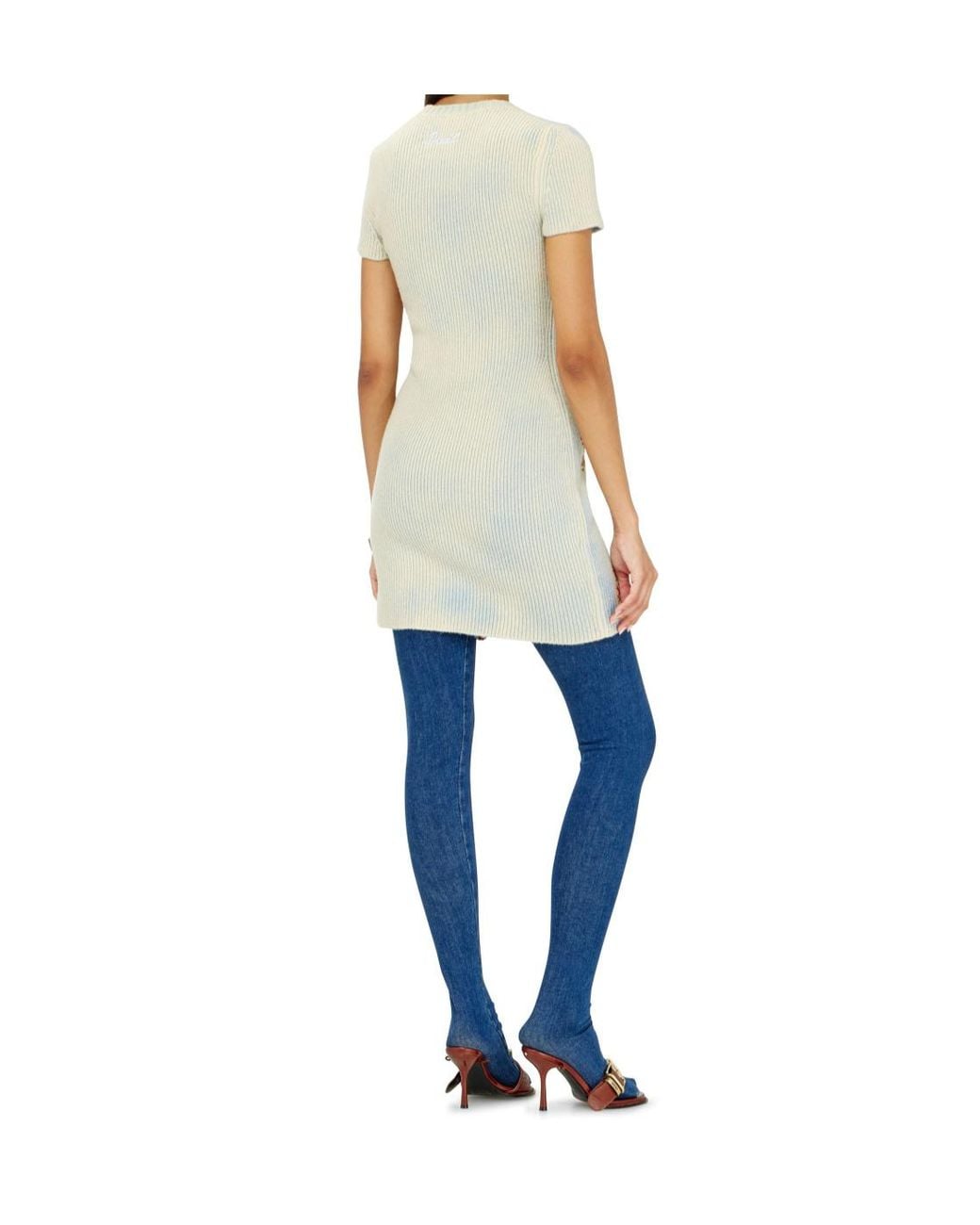 DIESEL White M-Rinnie Mini Dress