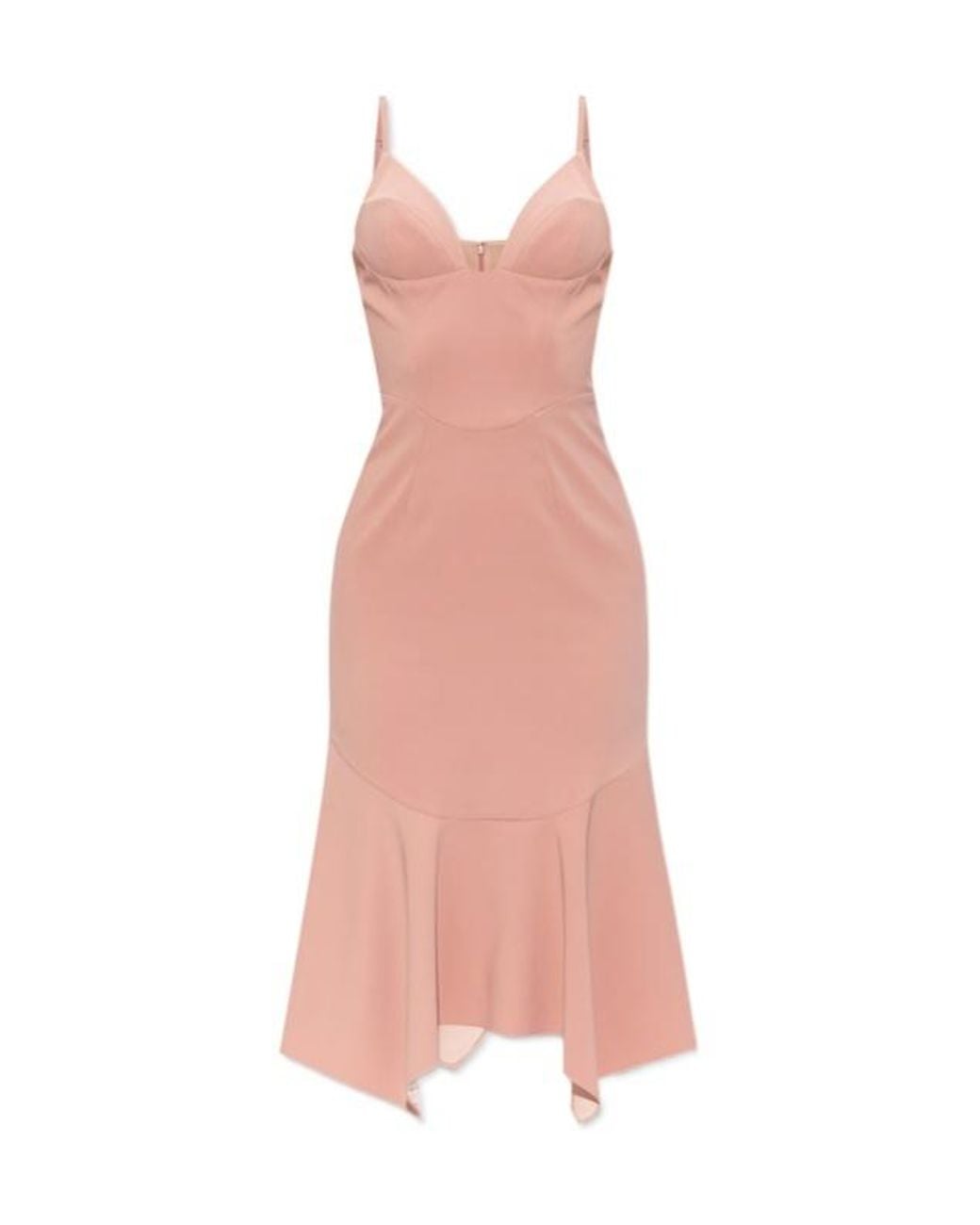 DSquared² Pink Corset Style Midi Strappy Dress