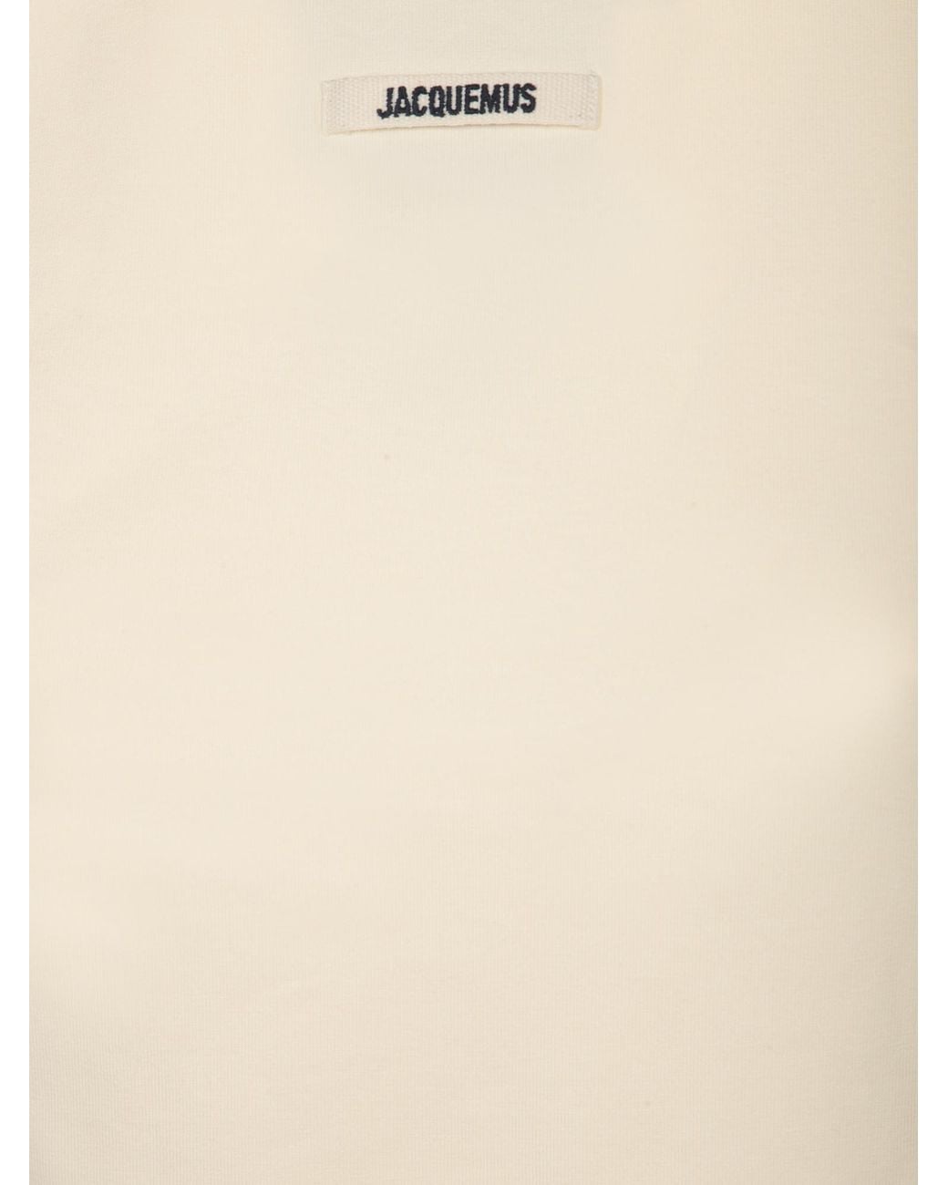Jacquemus Natural The Gros Grain Crewneck T-Shirt
