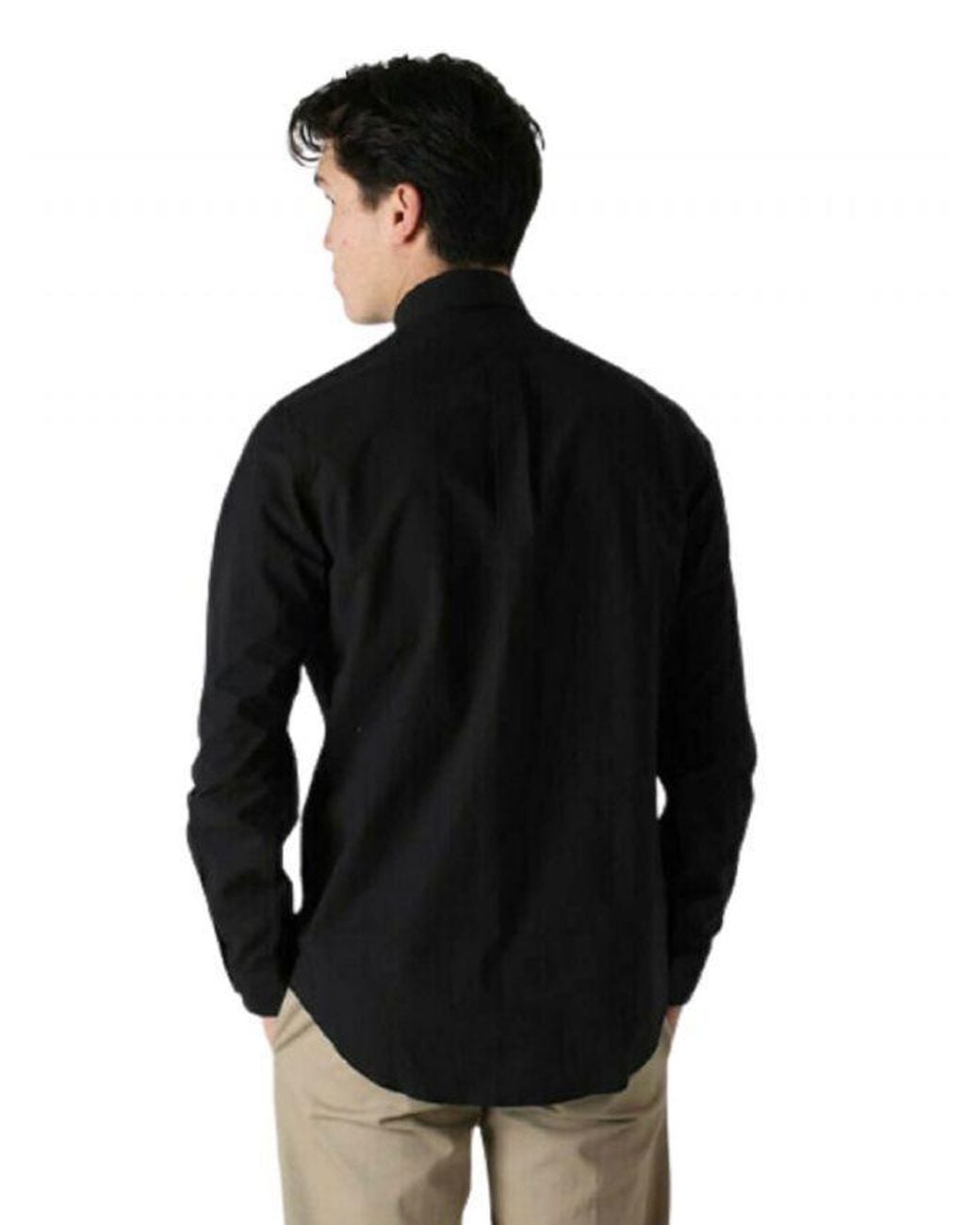 Polo Ralph Lauren Black Polo Pony Cotton Shirt for men