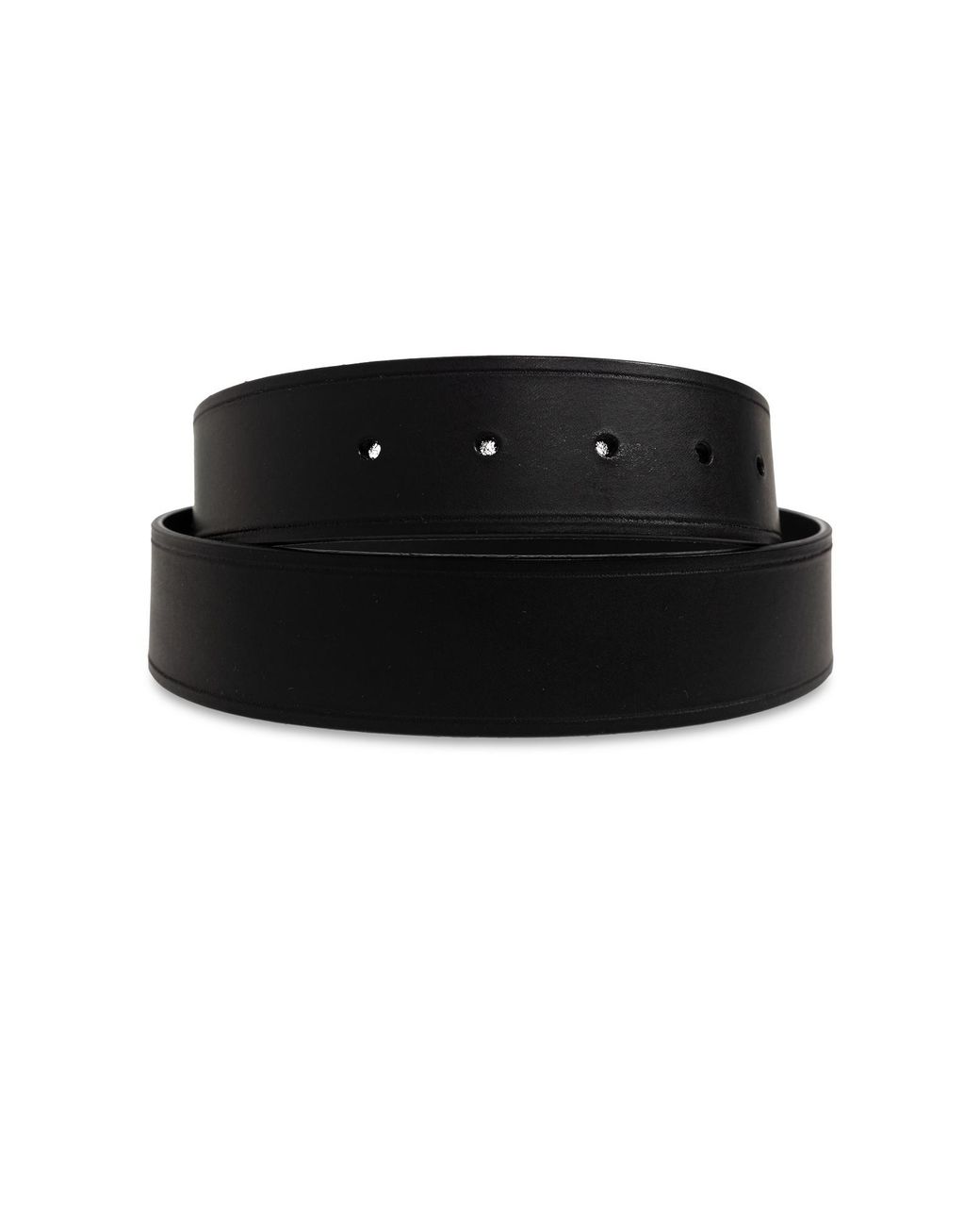 Etro White Oval Buckle Leather Belt