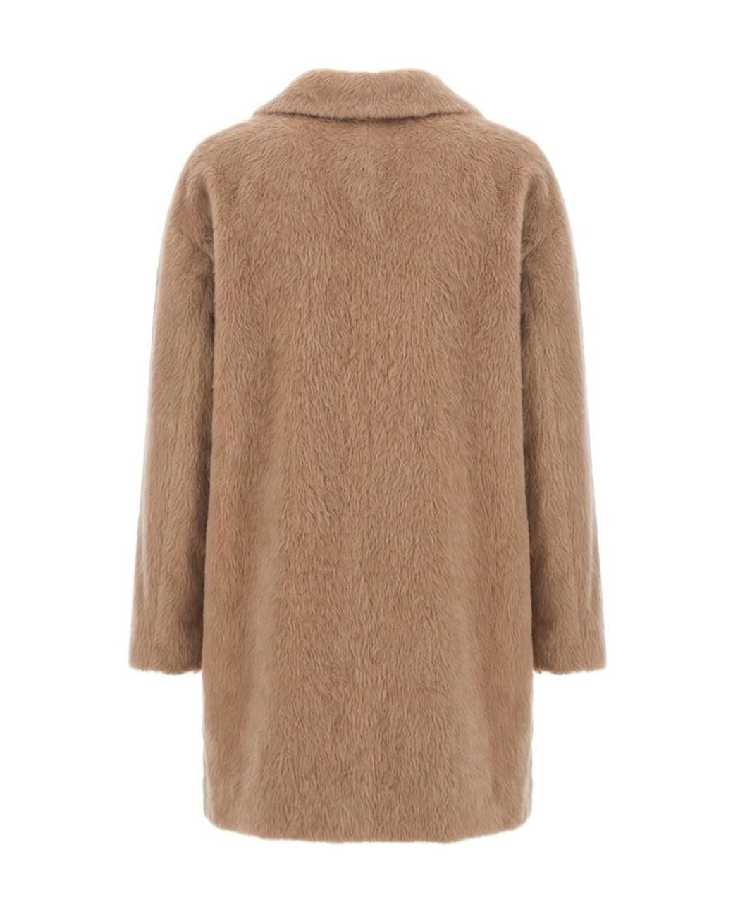 Peserico Brown Single-Breasted Coat