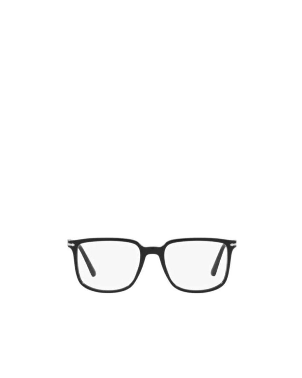Persol White Rectangle Frame Glasses for men