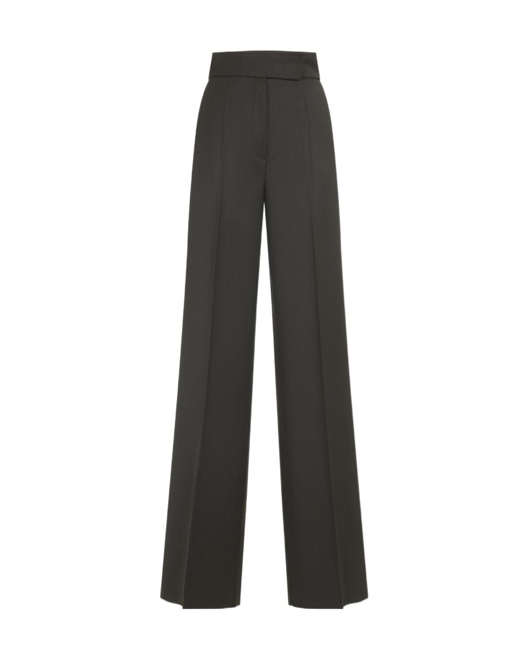 Max Mara Gray Arturo1234 Pleated High-Waist Pants