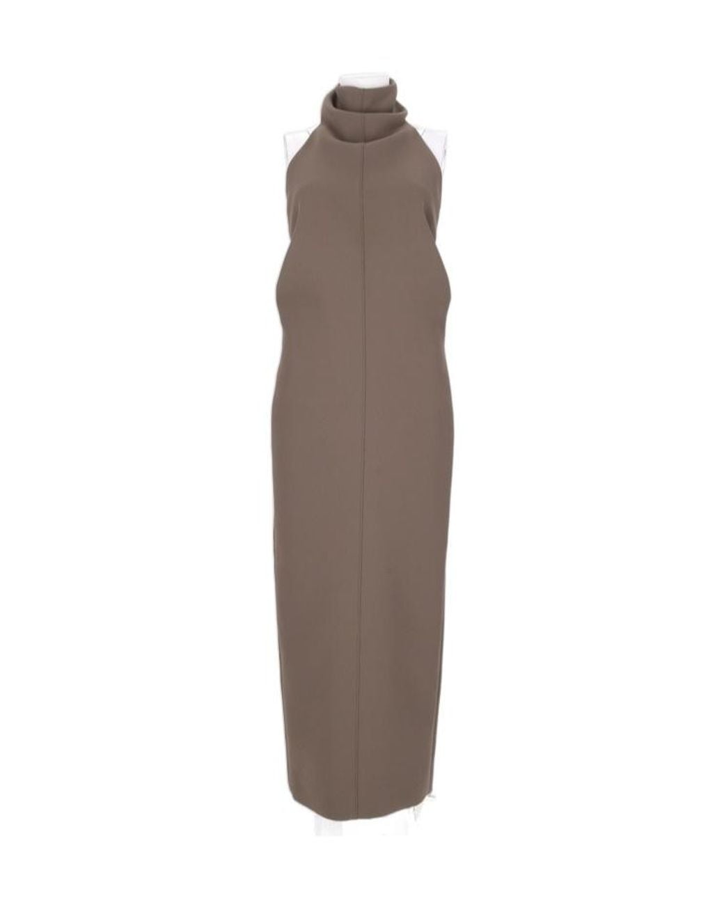 Khaite Brown Turtleneck Dress