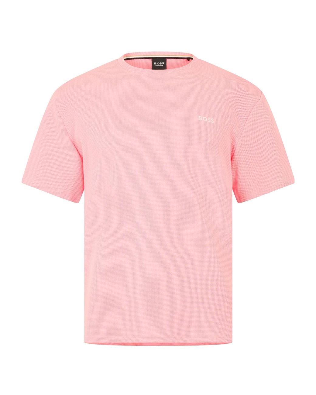 Boss Pink Crewneck Shortsleeve Tshirt for men