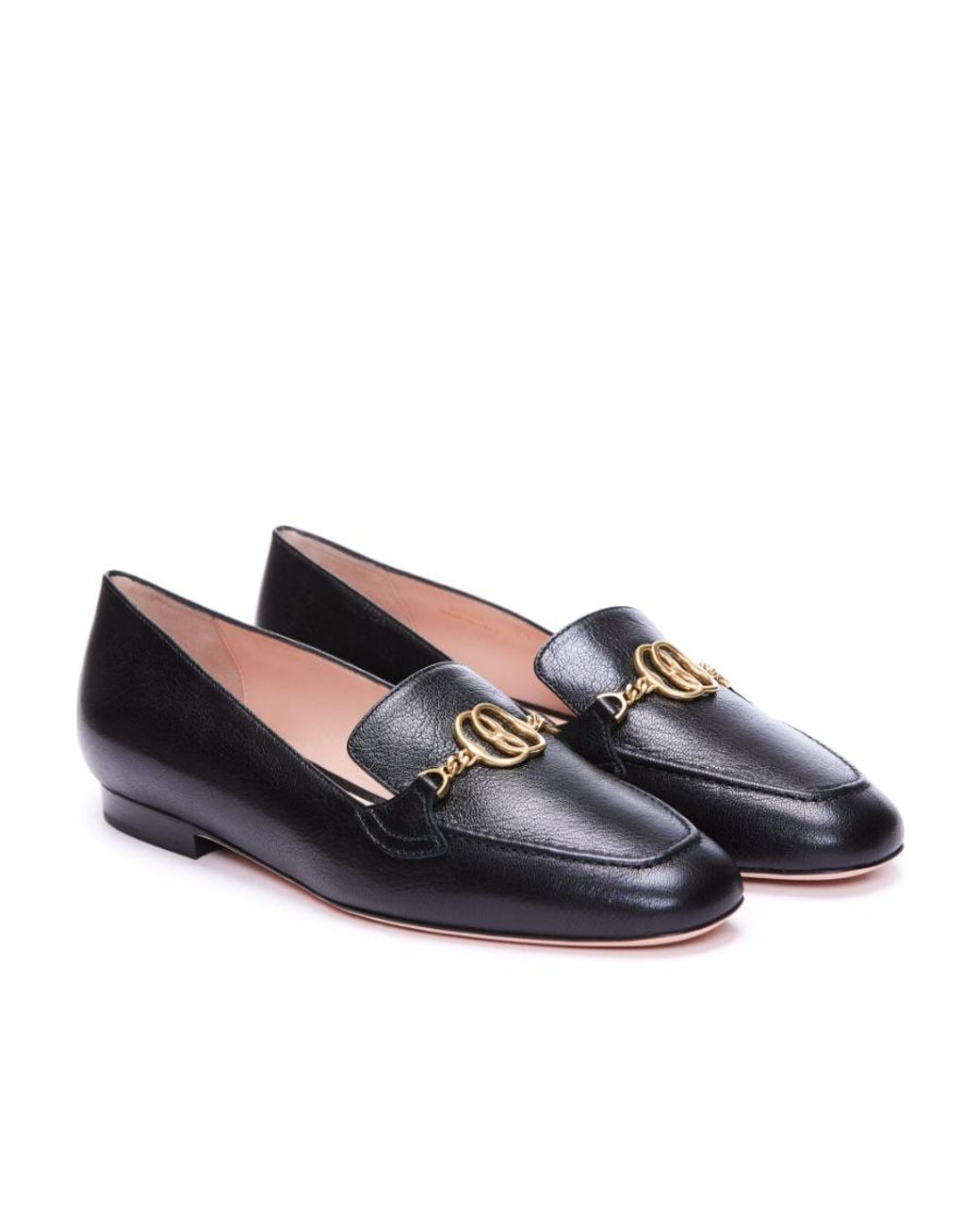 Bally Blue Obrien Round-Toe Flats