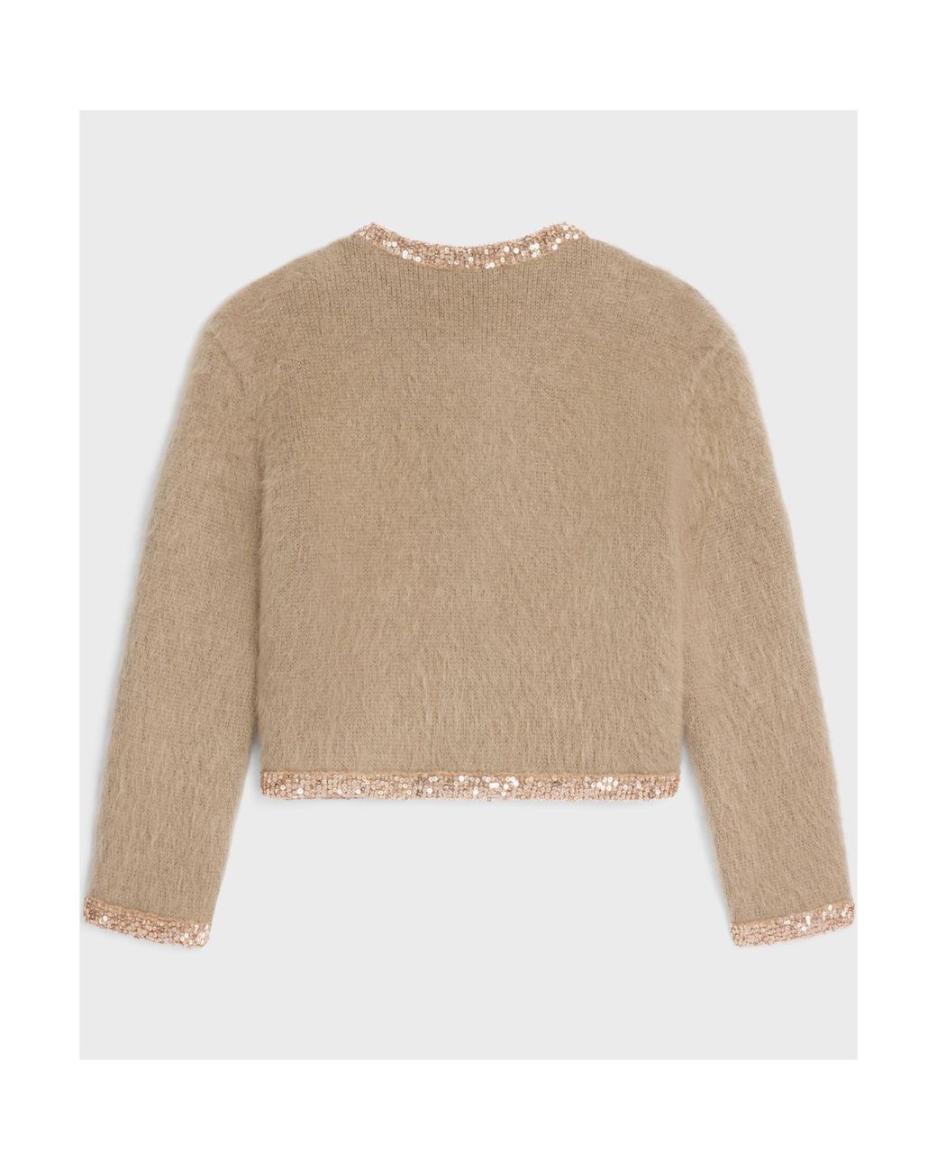 Céline Natural Embroidered Cardigan Jacket