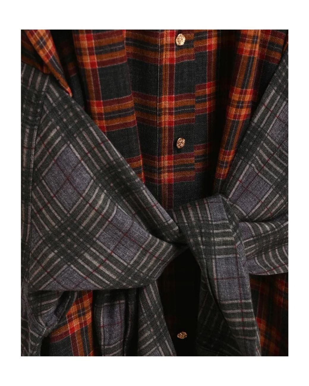 Essentiel Antwerp Red Long-Sleeve Shirt Dress