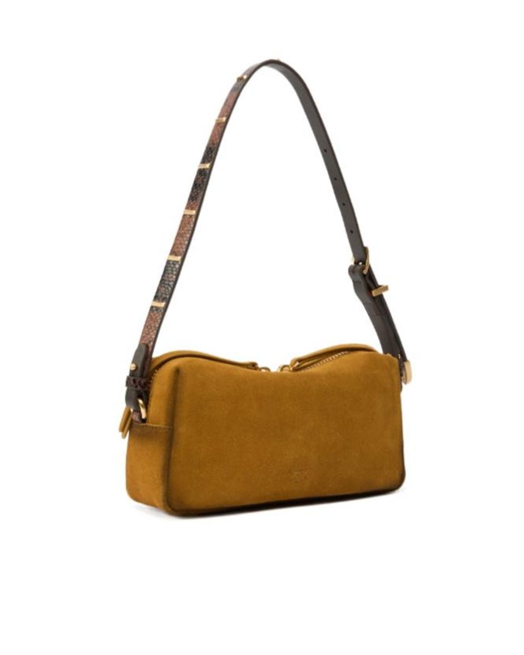 Pinko Metallic Mini Crossbody Boston Bag