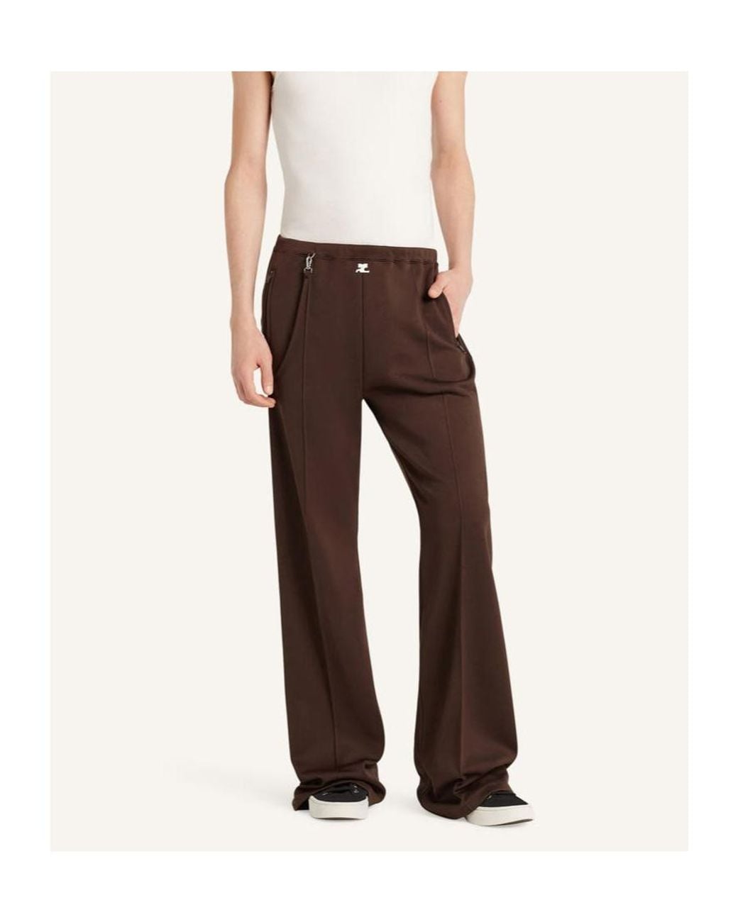 Courreges Brown Courrèges Baggy Tracksuit Pants for men